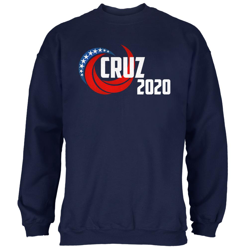 Presidential Election 2020 Ted Cruz Swoosh Mens Sweatshirt Men's Sweatshirts Old Glory 2XL Navy