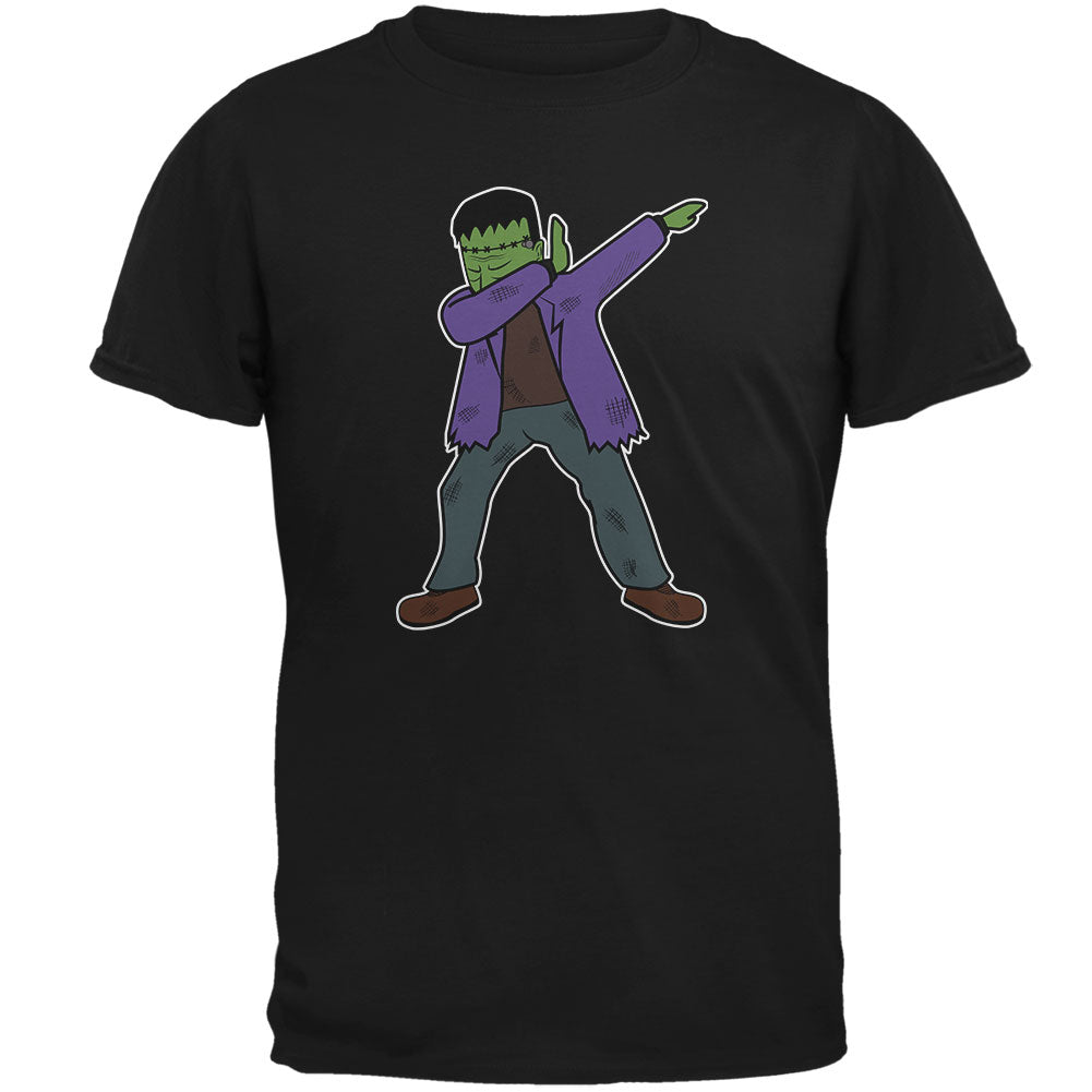 Halloween Dabbing Frankenstein's Monster Mens T Shirt Men's T-Shirts Old Glory 2XL Black