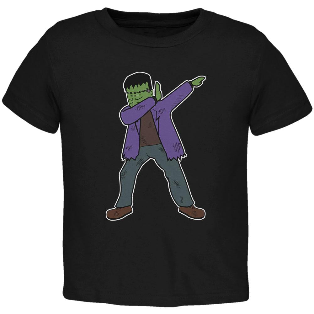 Halloween Dabbing Frankenstein's Monster Toddler T Shirt Toddler T-Shirts Old Glory 2T Black