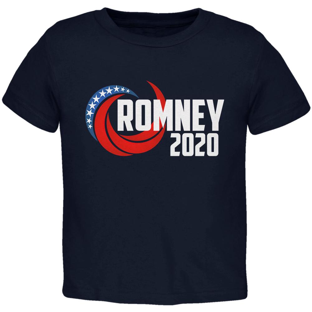 Presidential Election 2020 Mitt Romney Swoosh Toddler T Shirt Toddler T-Shirts Old Glory 2T Navy