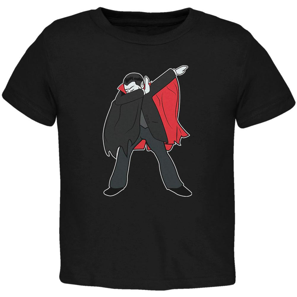 Halloween Dabbing Dracula Vampire Toddler T Shirt Toddler T-Shirts Old Glory 2T Black