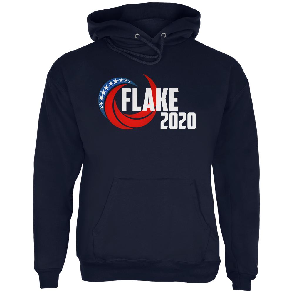 Presidential Election 2020 Jeff Flake Swoosh Mens Hoodie Men's Hoodies Old Glory 2XL Navy