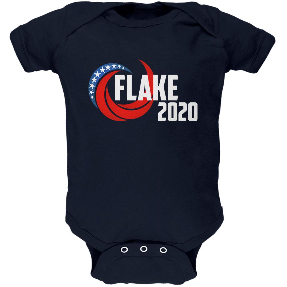 Presidential Election 2020 Jeff Flake Swoosh Soft Baby One Piece Baby One Piece Old Glory 0-3M Navy