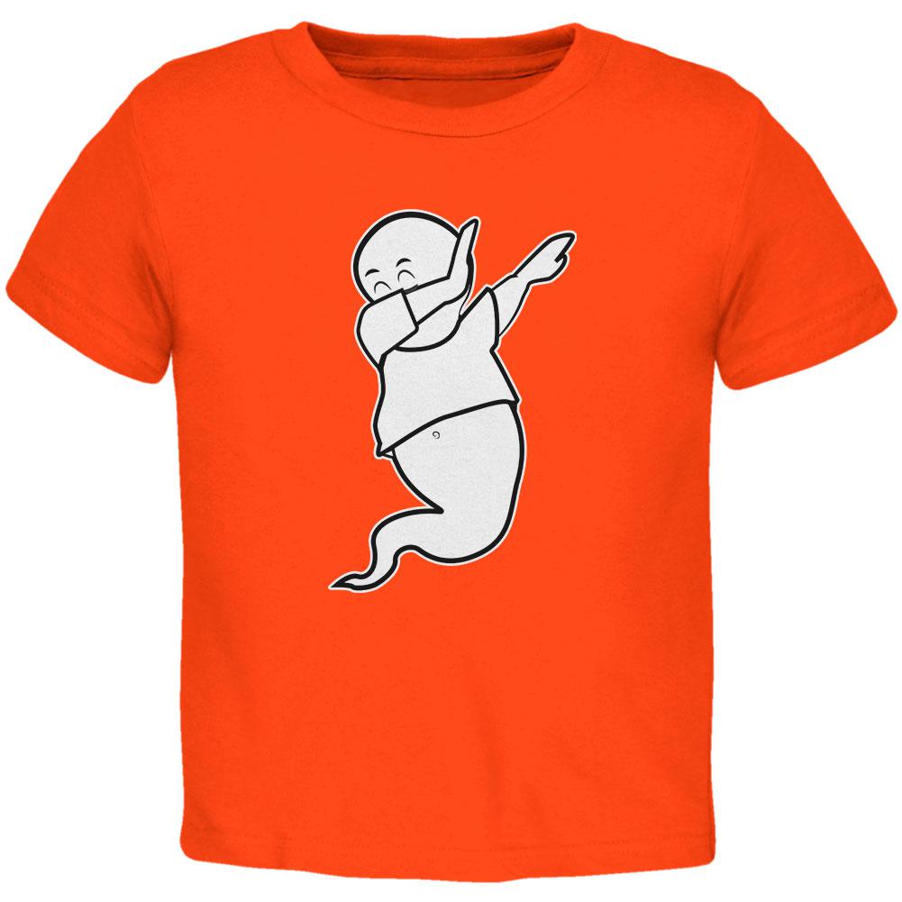 Halloween Dabbing Ghost Toddler T Shirt Toddler T-Shirts Old Glory 2T Orange
