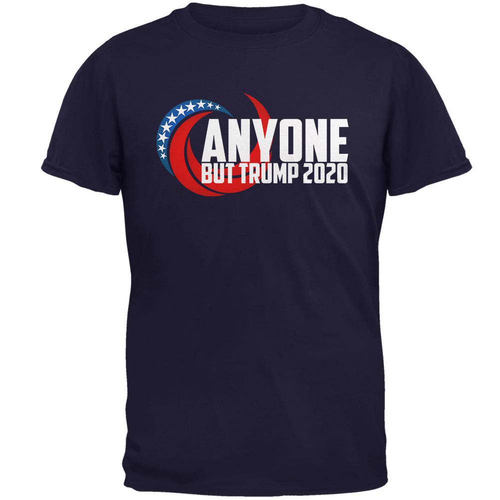 Presidential Election 2020 Anyone But Trump Mens T Shirt Men's T-Shirts Old Glory 2XL Navy