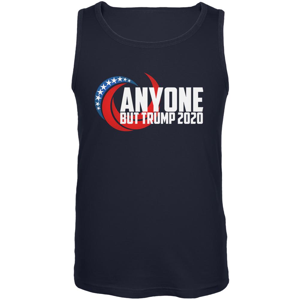 Presidential Election 2020 Anyone But Trump Mens Tank Top Men's Tank Tops Old Glory 2XL Navy