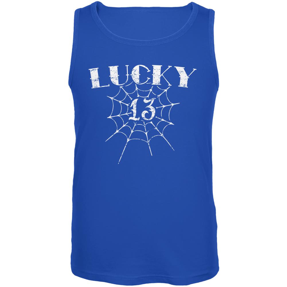 Lucky 13 Mens Tank Top Men's Tank Tops Old Glory 2XL Blue