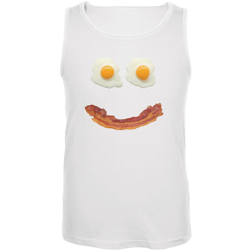 Mr. Happy Smiley Face Bacon And Eggs Mens Tank Top Men's Tank Tops Old Glory 2XL White