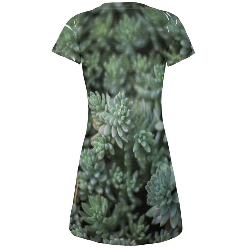 Halloween Succulent Bush Costume Nature Plants All Over Juniors Beach Cover-Up Dress Juniors Dresses Old Glory