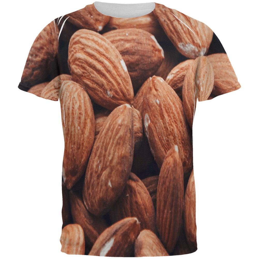 Halloween I'm Nuts Costume Almonds All Over Mens T Shirt Men's T-Shirts Old Glory 2XL Multi