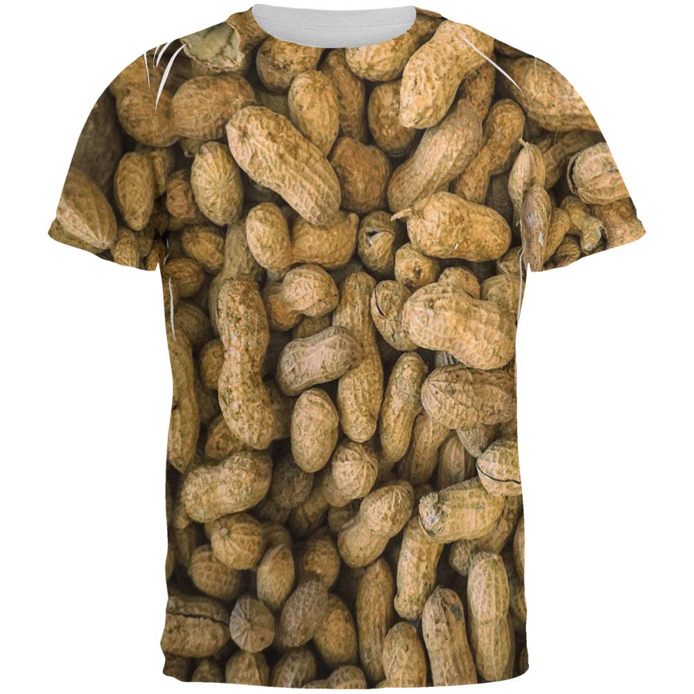 Halloween I'm Nuts Costume Peanuts All Over Mens T Shirt Men's T-Shirts Old Glory 2XL Multi
