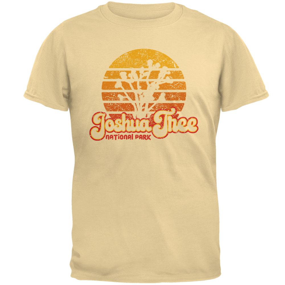 National Park Retro 70s Sunset Joshua Tree Mens T Shirt Men's T-Shirts Old Glory 2XL Yellow
