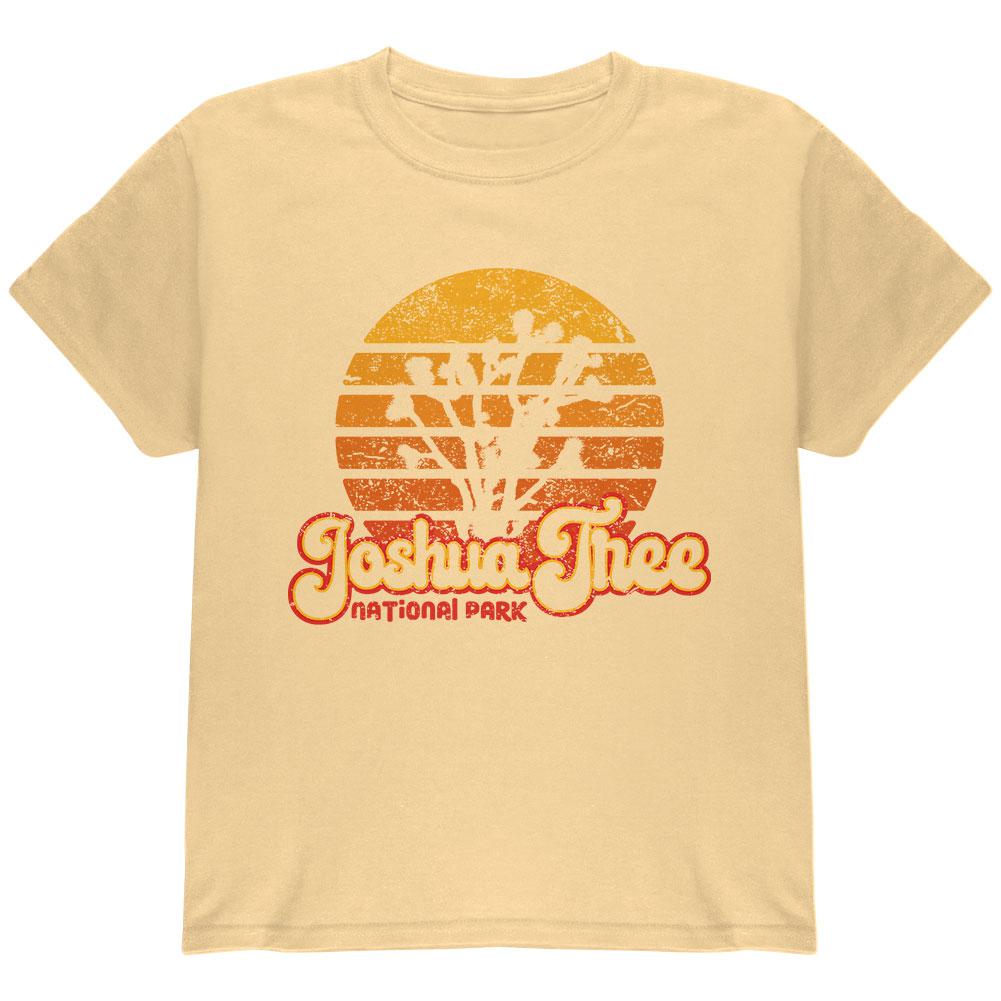 National Park Retro 70s Sunset Joshua Tree Youth T Shirt Youth T-Shirts Old Glory LG Yellow