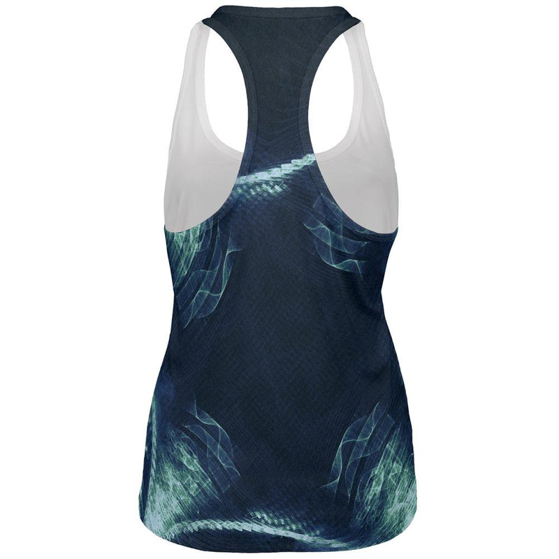 Fractal Steam Punk Gear Mandala All Over Womens Work Out Tank Top Women's Tank Tops Old Glory