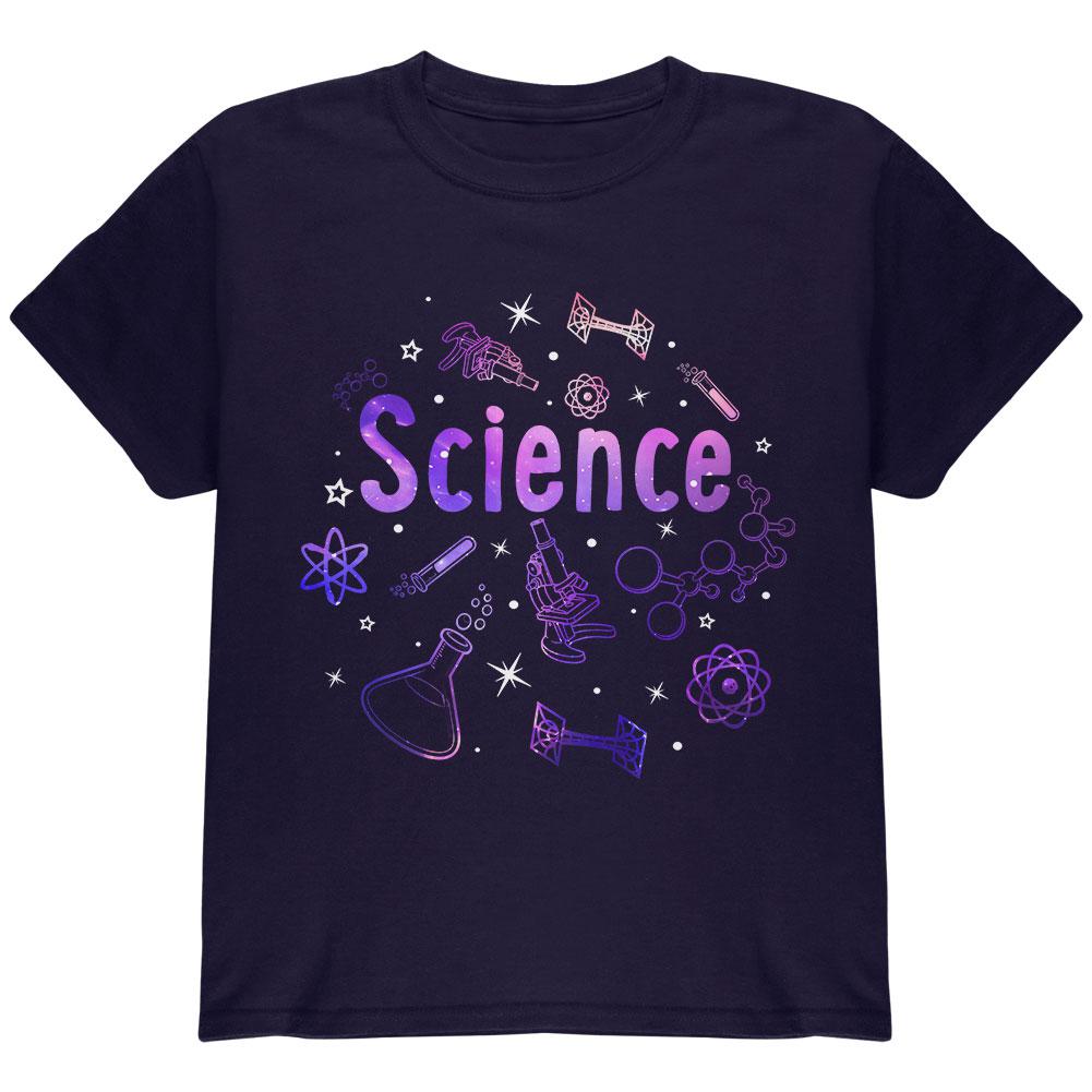 Science Tools Atoms Space Scientist Teacher Youth T Shirt Youth T-Shirts Old Glory LG Navy
