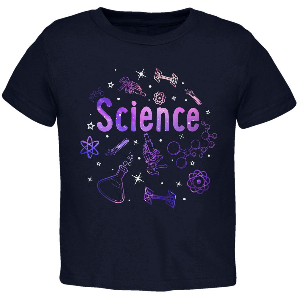 Science Tools Atoms Space Scientist Teacher Toddler T Shirt Toddler T-Shirts Old Glory 2T Navy