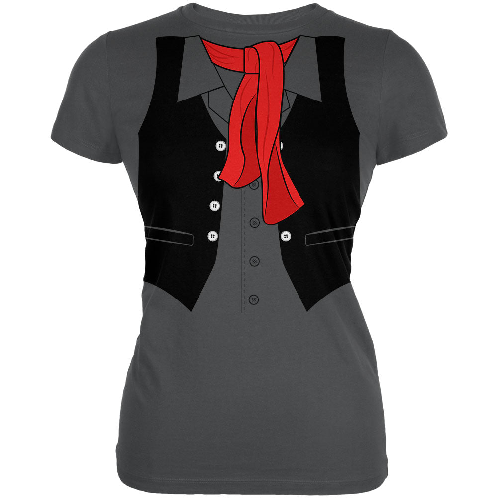 Halloween English Chimney Sweep Costume Juniors Soft T Shirt Juniors T-Shirts Old Glory 2XL Asphalt