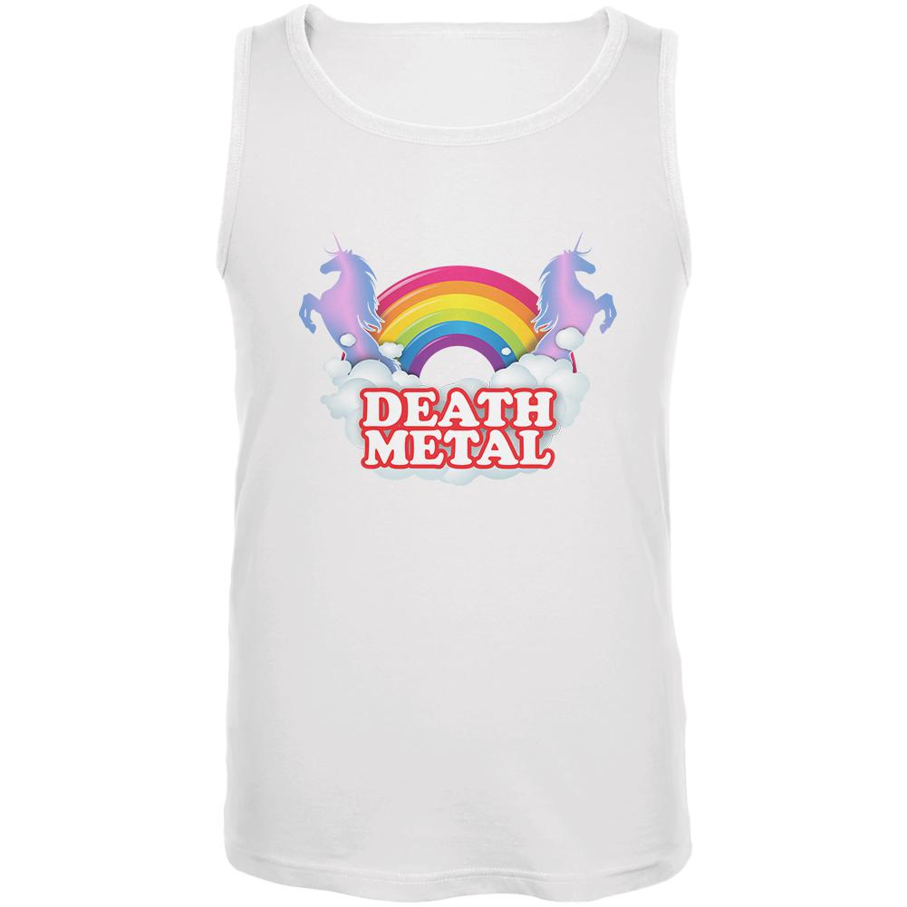 Death Metal Rainbow Mens Tank Top Men's Tank Tops Old Glory 2XL White