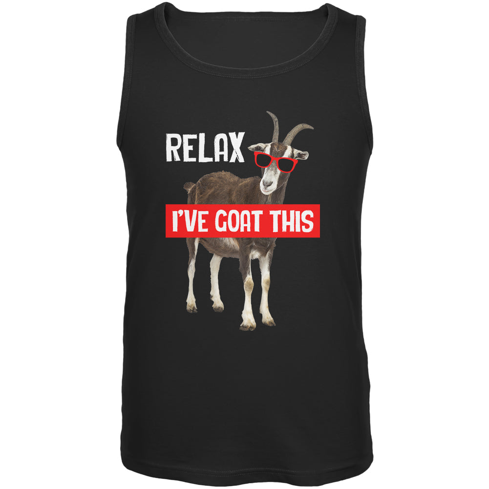 Relax I've Goat Got This Mens Tank Top Men's Tank Tops Old Glory 2XL Black