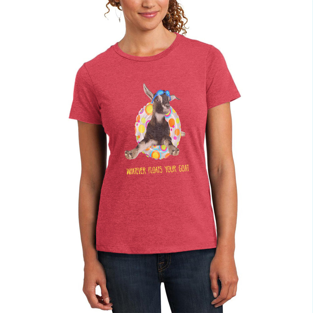 Whatever Floats your Goat Boat Womens Soft Heather T Shirt Women's T-Shirts Old Glory 2XL Watermelon