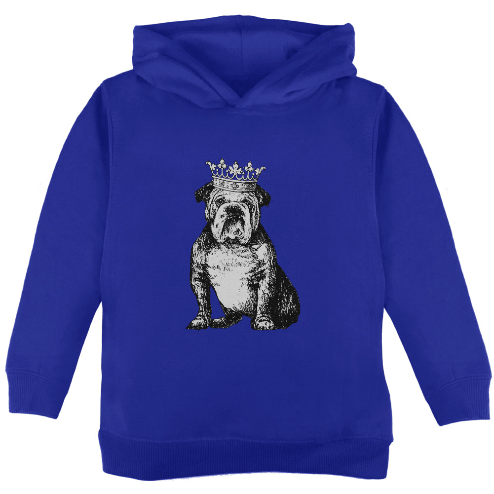 British Bulldog Crown Toddler Hoodie Toddler Hoodies Old Glory 2T Blue