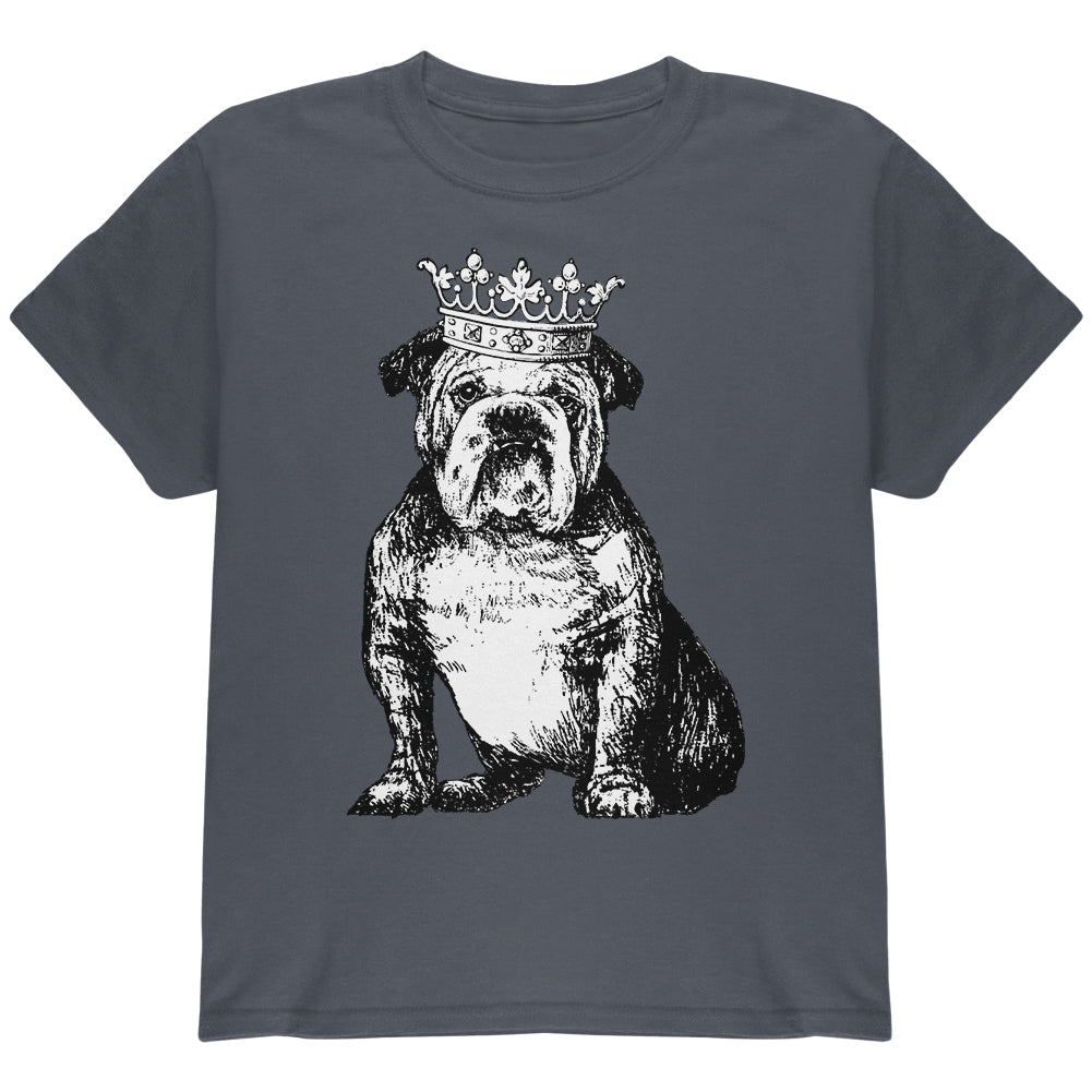 British Bulldog Crown Youth T Shirt Youth T-Shirts Old Glory YLG Grey