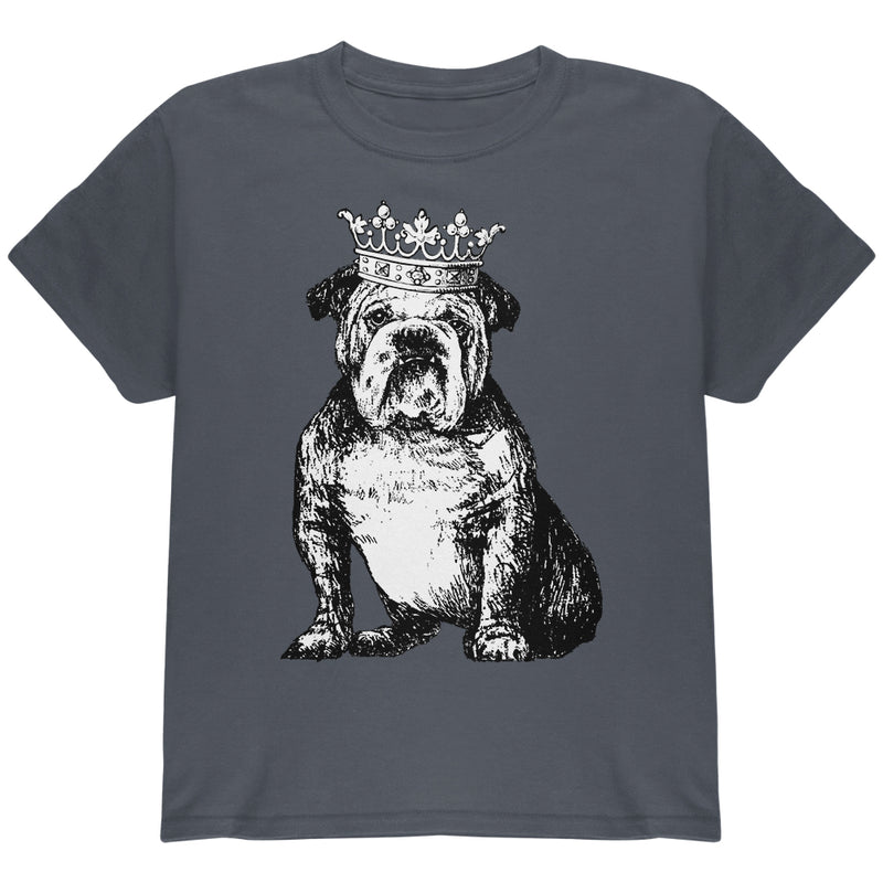 British Bulldog Crown Youth T Shirt Youth T-Shirts Old Glory YLG Grey