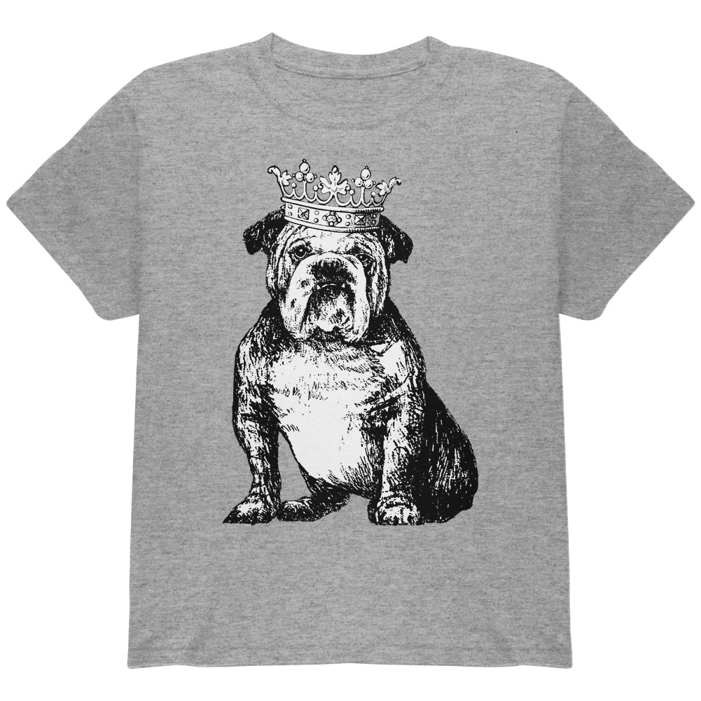British Bulldog Crown Youth T Shirt Youth T-Shirts Old Glory YLG Heather