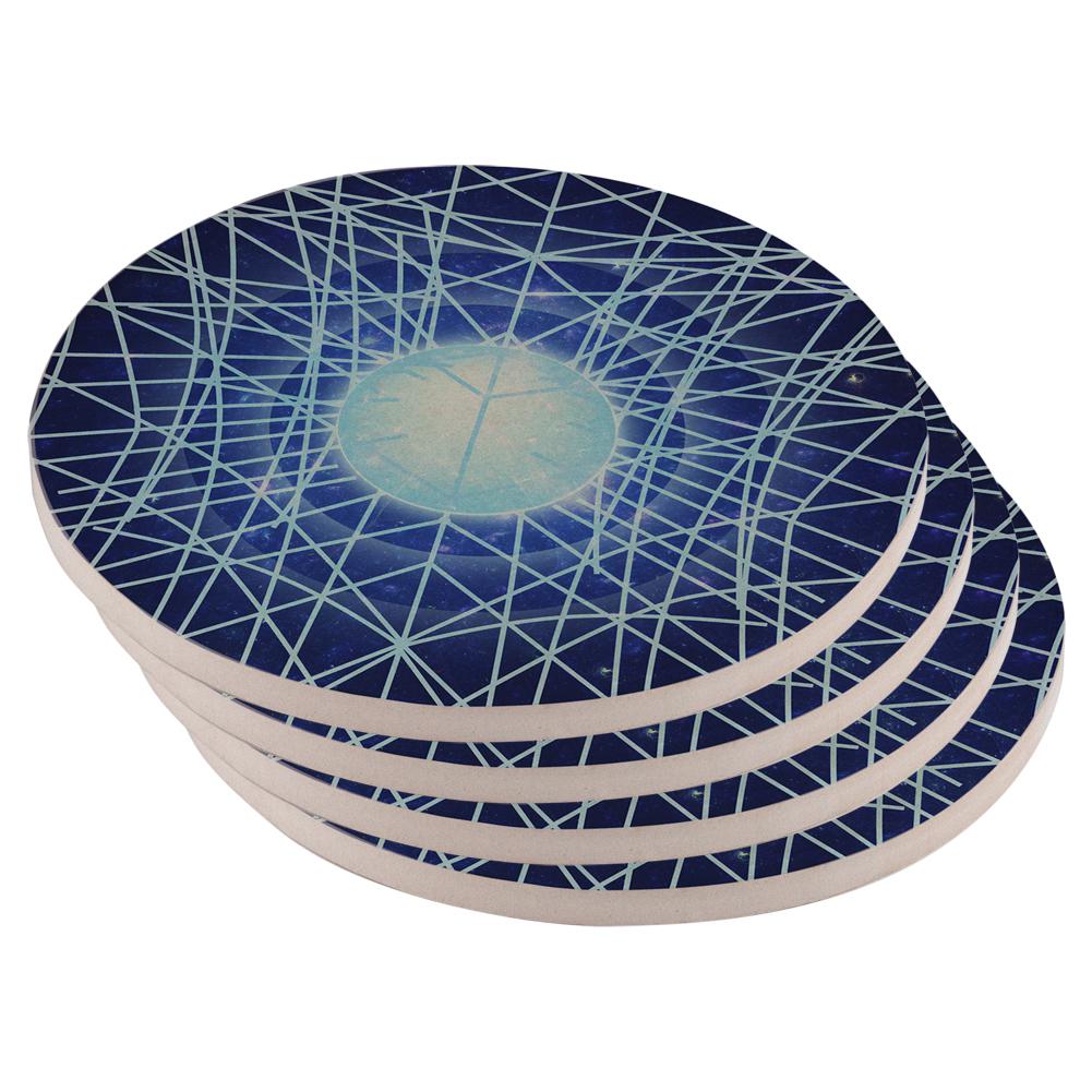 Gravity of a Black Hole Singularity Set of 4 Round Sandstone Coasters Coasters Old Glory OS Multi