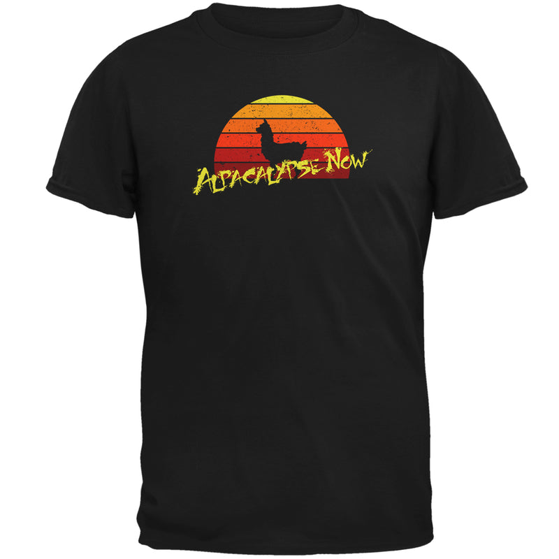 Alpacalypse Now Alpaca Parody Mens T Shirt Men's T-Shirts Old Glory 2XL Black