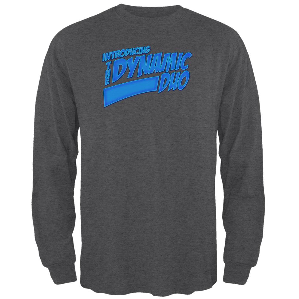 Dynamic Duo Funny Comic Book Mens Long Sleeve T Shirt Men's Long Sleeves Old Glory 2XL Black