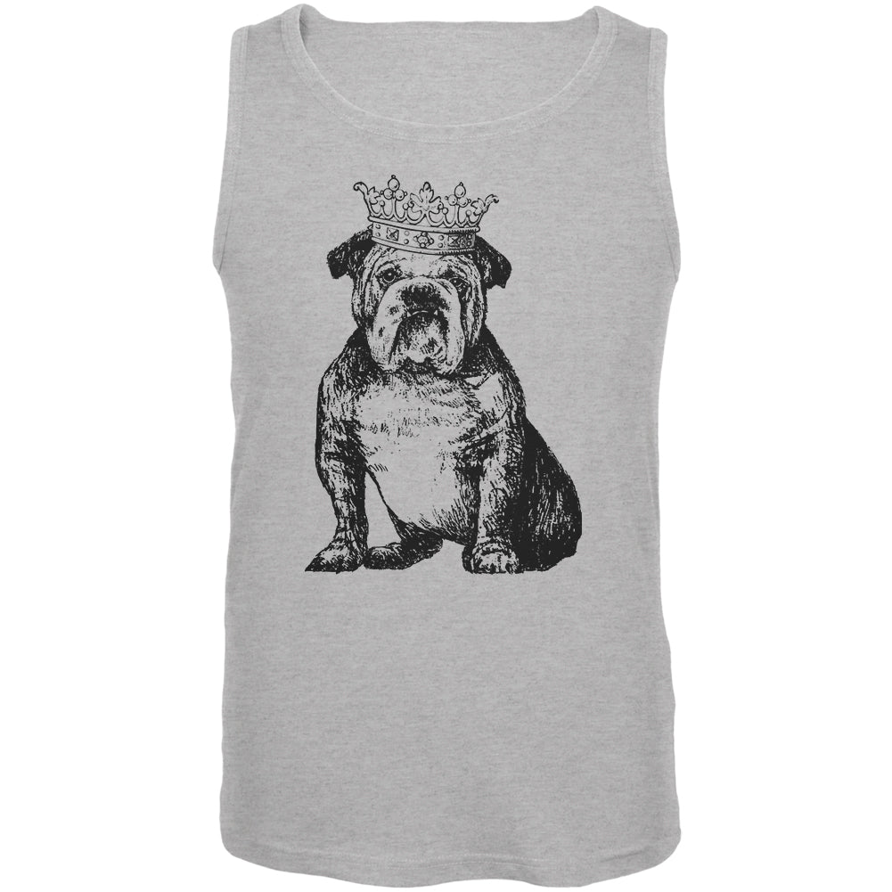 British Bulldog Crown Mens Tank Top Men's Tank Tops Old Glory 2XL Heather Grey