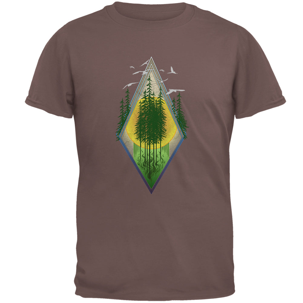Nature Worship Hiking Mens T Shirt Men's T-Shirts Old Glory 2XL Chestnut