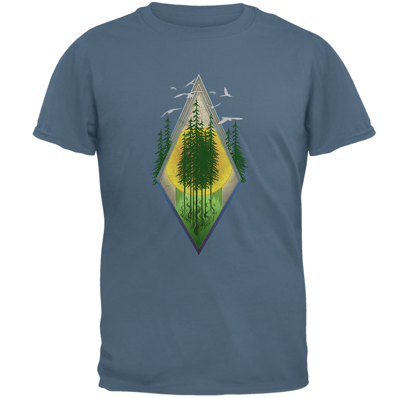 Nature Worship Hiking Mens T Shirt Men's T-Shirts Old Glory 2XL Indigo Blue