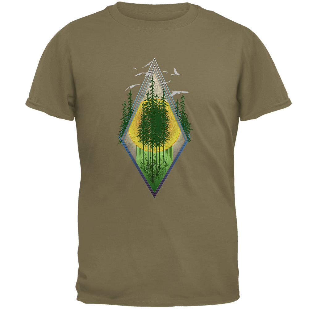 Nature Worship Hiking Mens T Shirt Men's T-Shirts Old Glory 2XL Prairie Dust