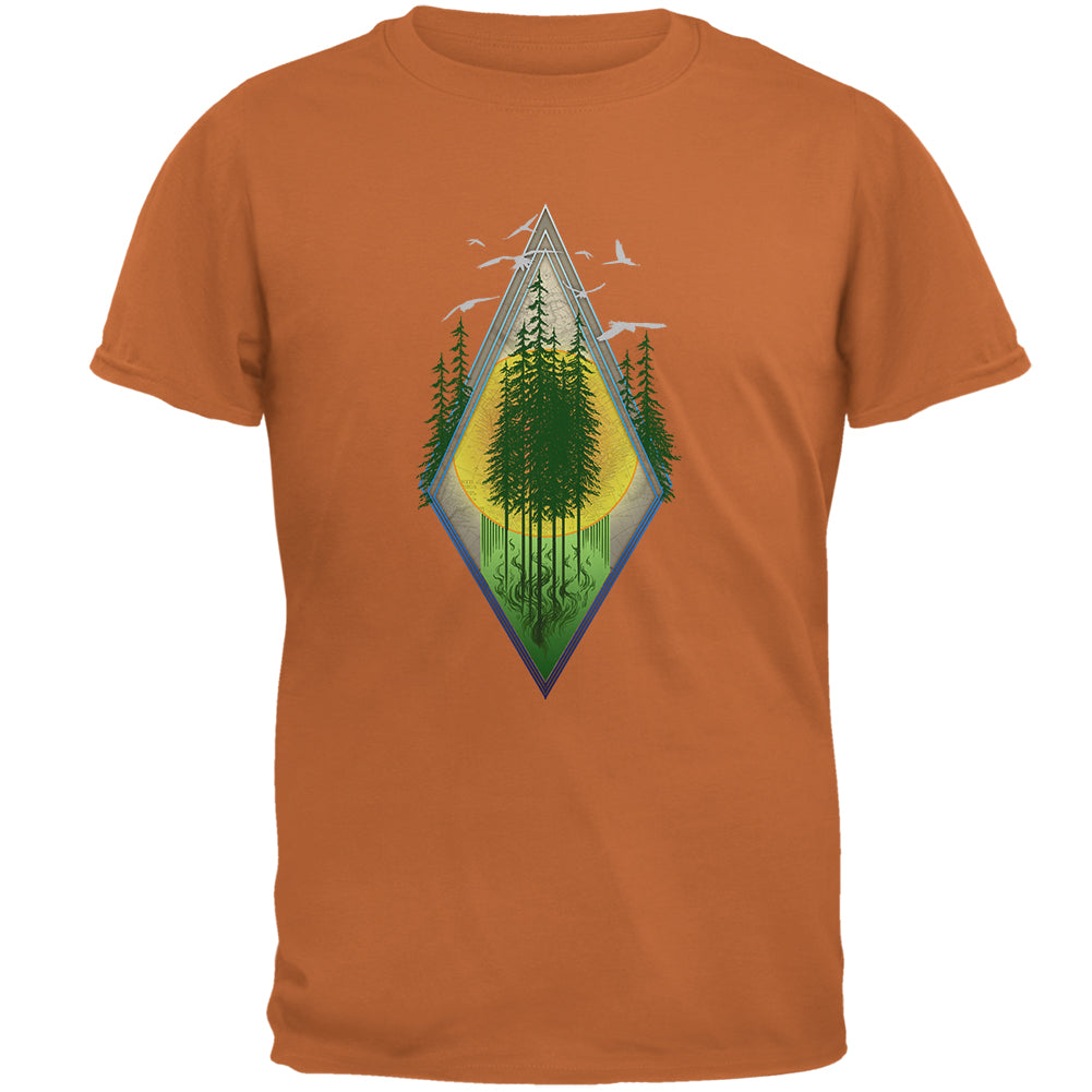 Nature Worship Hiking Mens T Shirt Men's T-Shirts Old Glory 2XL Texas Orange
