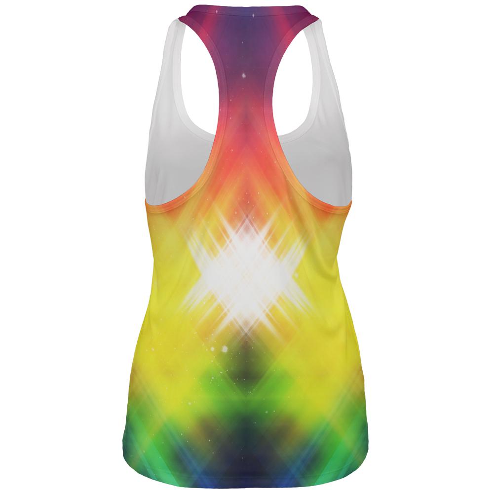 Galaxy Nova 70s Flashback All Over Womens Work Out Tank Top Women's Tank Tops Old Glory