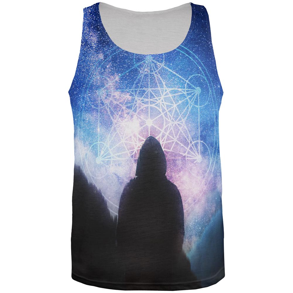 La Fin du Monde Metatron's Cube All Over Mens Tank Top Men's Tank Tops Old Glory 2XL Multi
