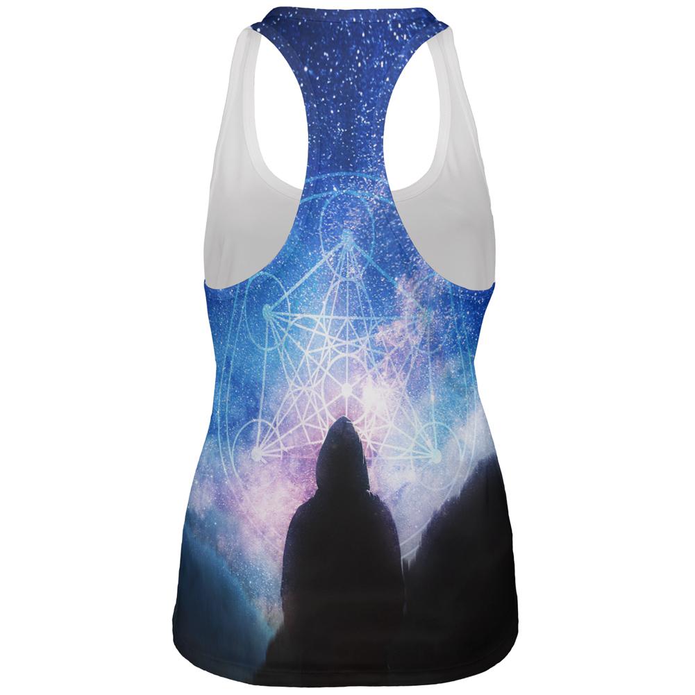 La Fin du Monde Metatron's Cube All Over Womens Work Out Tank Top Women's Tank Tops Old Glory