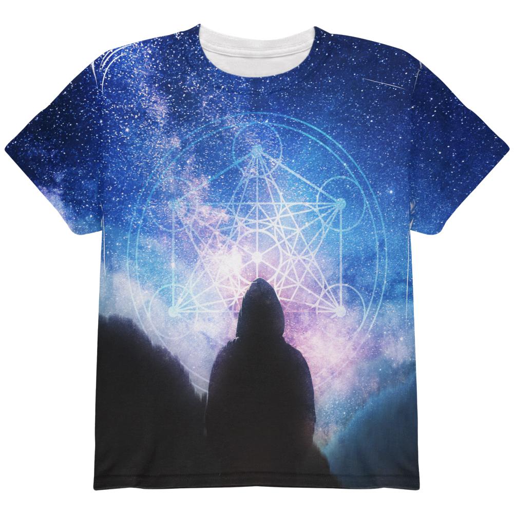 La Fin du Monde Metatron's Cube All Over Youth T Shirt Youth T-Shirts Old Glory LG Multi