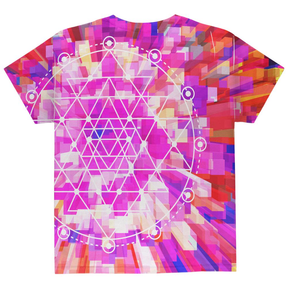Sri Yantra Sacred Geometry All Over Youth T Shirt Youth T-Shirts Old Glory