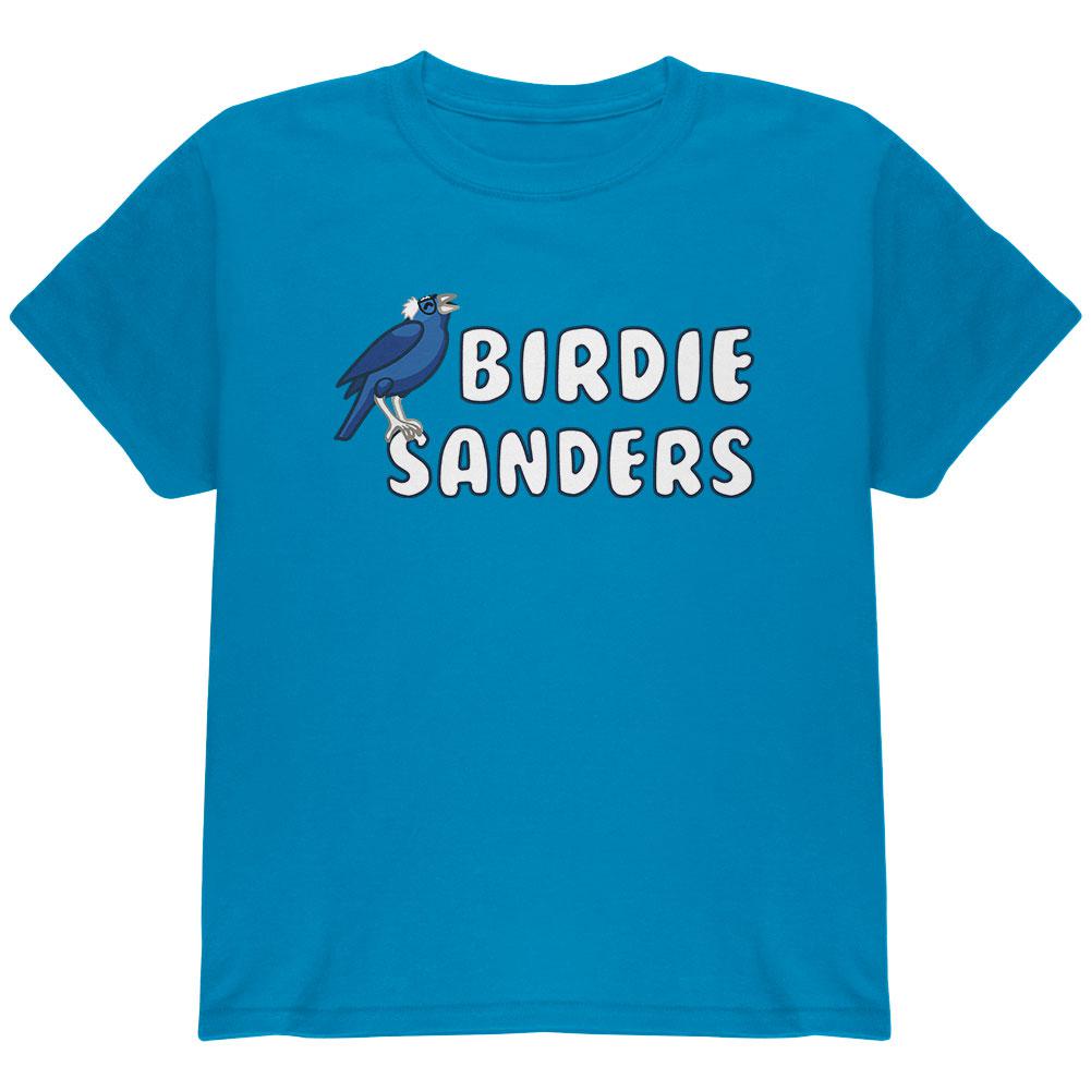 Election 2020 Bird Birdie Bernie Sanders Youth T Shirt Youth T-Shirts Old Glory LG Blue