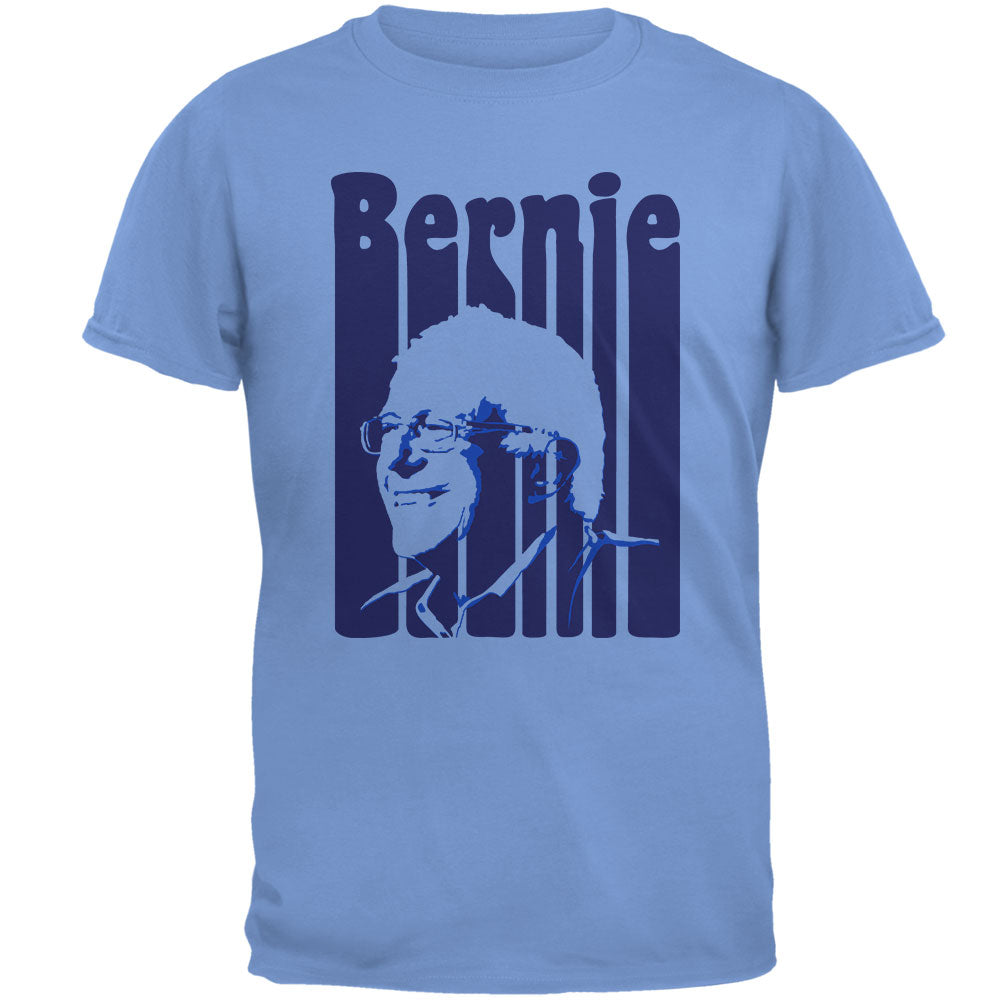 Election 2020 Retro 70s Color Bars Bernie Sanders Mens T Shirt Men's T-Shirts Old Glory 2XL Carolina Blue