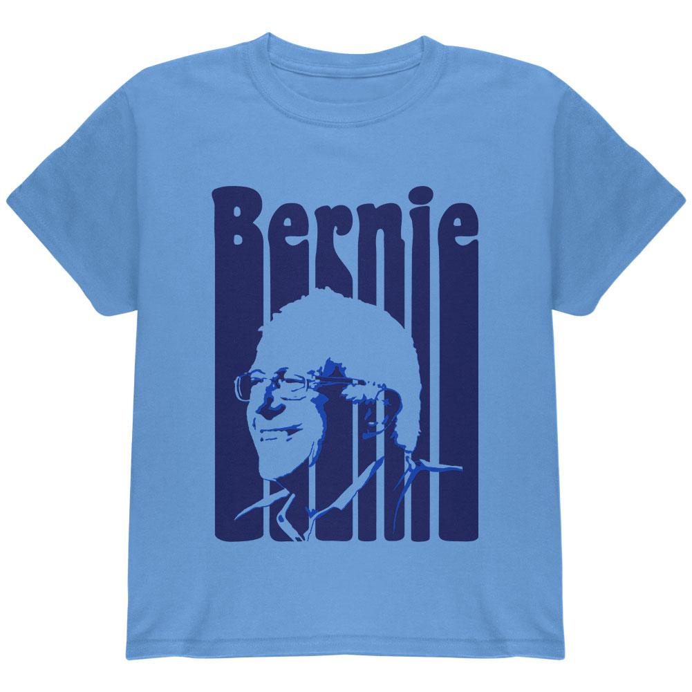 Election 2020 Retro 70s Color Bars Bernie Sanders Youth T Shirt Youth T-Shirts Old Glory LG Blue