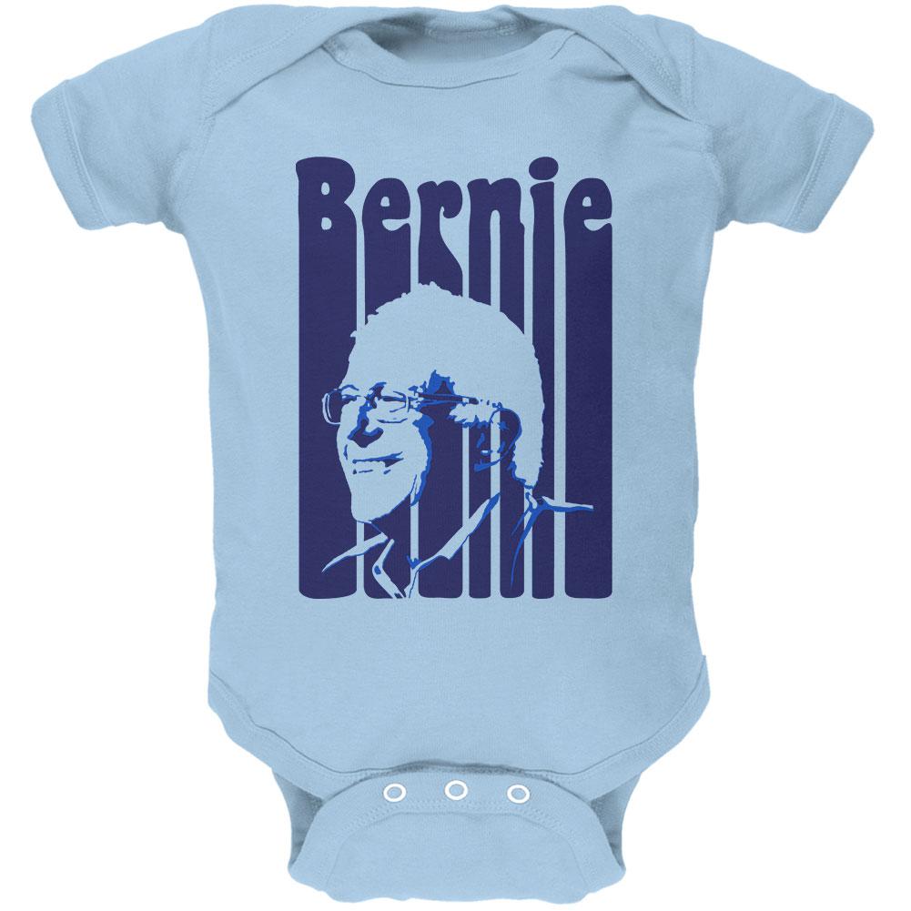 Election 2020 Retro 70s Color Bars Bernie Sanders Soft Baby One Piece Baby One Piece Old Glory 0-3M Blue