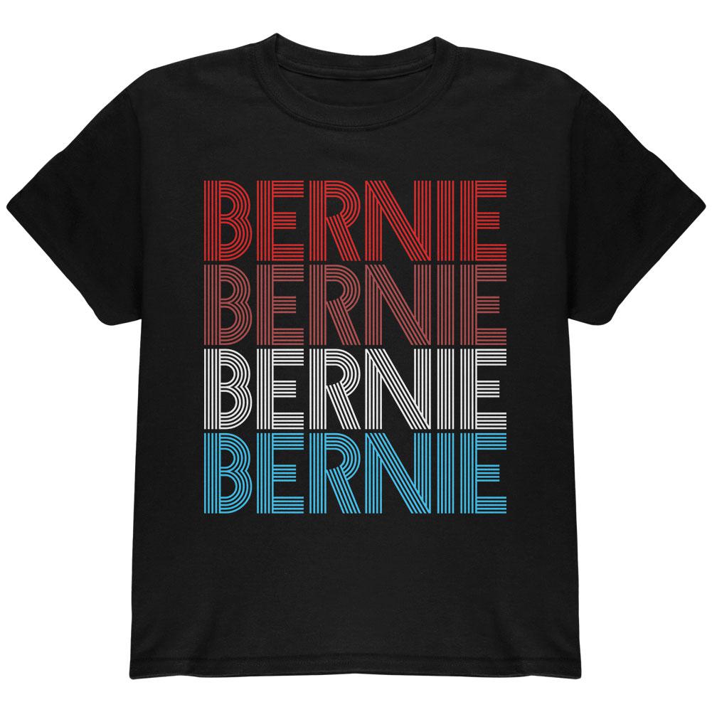 Election 2020 Bernie Sanders Vintage Style USA Youth T Shirt Youth T-Shirts Old Glory LG Black