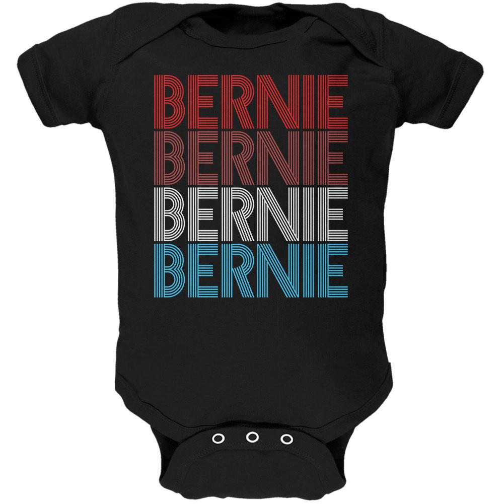 Election 2020 Bernie Sanders Vintage Style USA Soft Baby One Piece Baby One Piece Old Glory 0-3M Black