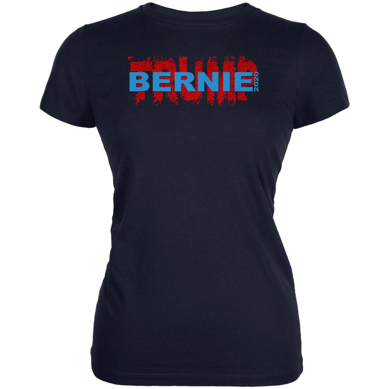 Election 2020 Bernie Sanders Trump Buster Juniors Soft T Shirt Juniors T-Shirts Old Glory 2XL Navy