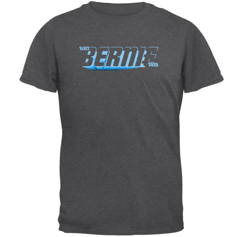 Election 2020 Bernie Sanders Zoom Mens T Shirt Men's T-Shirts Old Glory 2XL Grey
