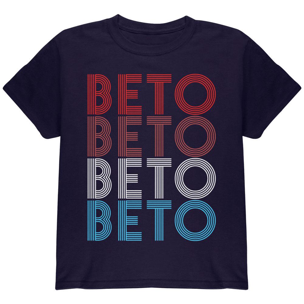 Election 2020 Beto O'Rourke Vintage Style Youth T Shirt Youth T-Shirts Old Glory LG Navy